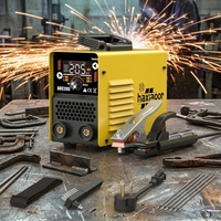 HAXIAOER ARC205 205A Poste à souder MMA à double tension 110V/220V avec écran LED, 2-en-1 ARC Lift TIG, démarrage à chaud, anti-adhérent