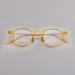 Factory Stock Support to Change the Brand logo Made in Korea Japanese <strong>Glasses</strong> Same Style for Men and Women Oval Frame <strong>Glasses</strong> - Product Image 4
