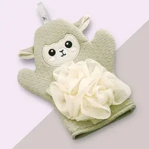 Gants <span class=keywords><strong>de</strong></span> bain en <span class=keywords><strong>maille</strong></span> pour bébé, fourchettes colorées et mignonnes, dessin animé, pour enfants - Product Image 3