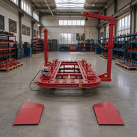 Machine de redressage de châssis de voiture OBEC, équipement de réparation de carrosserie automobile avec système de traction hydraulique pour atelier