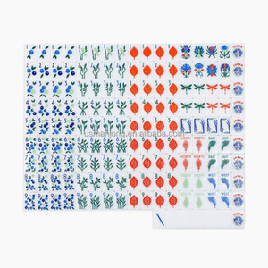 Fichas de Mahjong de Acrílico Americano de Alta Densidad Newport Botanical Line, Color Blanco Sólido, 160 Piezas, para Fiestas en el Jardín - Product Image 6
