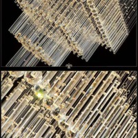 Lampes suspendues modernes de style nordique, lustres de luxe pour plafonds hauts, lustre doré - cristal pour hôtel, escaliers