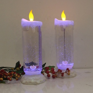 <span class=keywords><strong>Bougie</strong></span> <span class=keywords><strong>LED</strong></span> scintillante à couleur changeante, alimenté par piles, 1 pièce, pour noël - Product Image 3