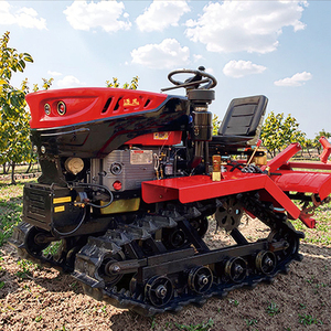 Tractor sobre orugas agrícola Agrícola multifuncional certificado CE con cubo/triturador hidráulico - Product Image 3