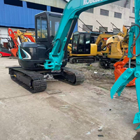 Mini-pelleuse Kobelco SK50SR importée du Japon pour les travaux municipaux et de jardinage