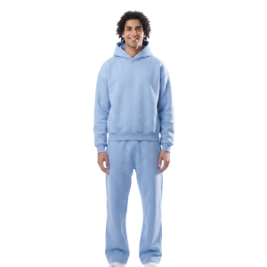 Precio Económico, Nueva Llegada 2026, 100% Algodón, Lavado Ácido Regular, Estampado Animal, Conjuntos Deportivos 2 en 1 para Hombre, Tallas Grandes, Invierno, Gimnasio - Product Image 1