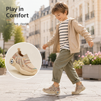 2026 Design Personnalisé Enfants Garçons Filles Baskets Flyknit Slip On Décor Football Léger Chaussures Sport Scolaires Taille 2