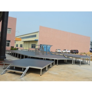 Scène mobile en aluminium pour petit événement mise en scène extérieure pour fête de mariage - Product Image 2