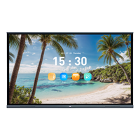 Écran plat interactif LCD 4K de 65, 75 et 86 pouces, tableau blanc intelligent tactile à 20 points pour l'enseignement scolaire en classe