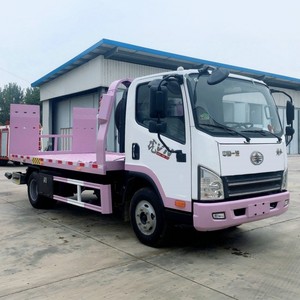 FAW J6L 4x2 <b>Flatbed</b> Tow <b>Truck</b> 5 Ton Slidebed Wrecker 3 Ton Rollback Recovery <b>Truck</b> with Underlift - Product Image 3