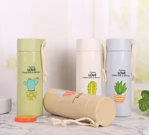 Оригинальные стеклянные красочные милые портативные бутылки для воды с пользовательским логотипом