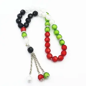 Mặt Nhựa 99 Hạt 10Mm Hồi Giáo Cầu Nguyện Hạt Ngón Tay Truy Cập Hồi Giáo Tasbih Palestine Tasbih