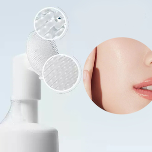 150ml di riso schiumogeno per il viso con testina a spazzola Anti Acne profonda pulizia dei pori che si restringe il viso per lavare il viso sbiancante riso detergente per il viso - Product Image 4
