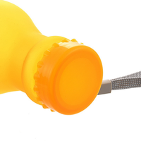 Bouteille d'eau en plastique sans BPA, design anti-fuite, à paroi simple, transparente, pour le sport, type carton de lait