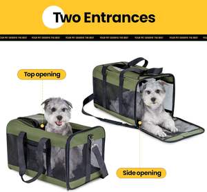 Büyük kediler için taşıma katlanabilir seyahat taşıyıcısı köpek taşıyıcı yumuşak taraflı Pet çanta - Product Image 4