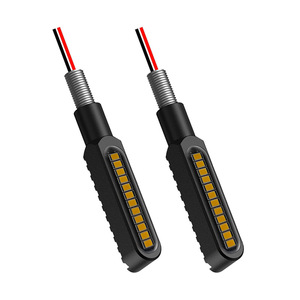 ไฟเลี้ยวรถมอเตอร์ไซค์แบบไหล 2 ชิ้น 16LED รุ่น CNC 12V สีขาว เหลือง ส้ม แดง ไฟเลี้ยว ไฟเบรก - Product Image 4