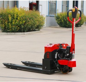 2 ton, 550 mm tam elektrikli kurşun asit akülü transpaletlerin fabrikadan doğrudan teslimi, kargo taşımacılığı için. - Product Image 3