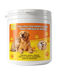 Toallitas para limpieza de dientes para perros y gatos, 50 piezas, 8 cm x 3,8 cm, prácticas para el cuidado dental de mascotas - Product Image 1