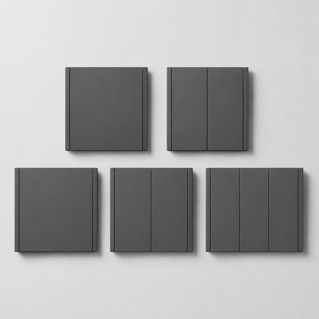 Luxury Matte Skin Feel Spray Paint European Wall Switch 1/2/3 Gang Modern Light Switch Panel for Home and Hotel