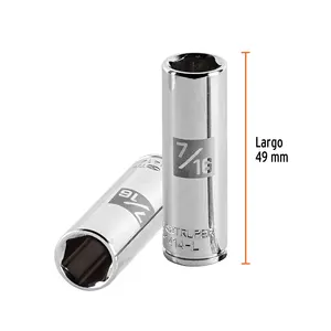 Truper 6 Unidades De Dado Largo De 7/16 '6 Puntas Cuadro 1/4 'en Caja Socket De Calidad Superior - Product Image 3