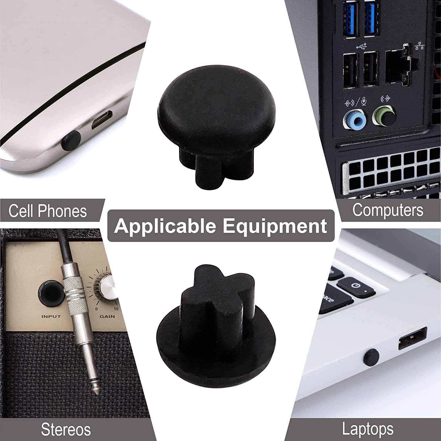 Prise universelle pour écouteurs, blanche