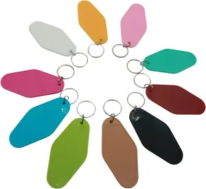 Wholesale hotel room identifier name blank paper tags hotel room number tags plastic key ring tags