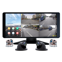 Perekam Video Loop 12v-24V 10,36 Inci 2.5D 4CH Full HD 1080P Layar Sentuh MP5 Monitor DVR Kendaraan untuk Truk Bus