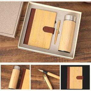 Coffret Cadeau d'Affaires de Luxe Personnalisé 2026 : Carnet en Bambou, Stylo, Tasse Isotherme, Clé USB et Marque-page – En Vente - Product Image 4