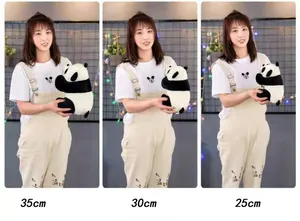 Süßes Stofftier Panda-Spielzeug, Kawaii-Kissen, Plüschtiere, Hohe Qualität, 9cm, 15cm, 25cm, 30cm, auf Lager