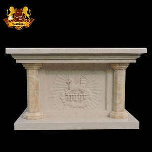 Altar católico de mármol de diseño de estilo europeo, altar religioso Natural grande, tallado en piedra, estatuas de <span class=keywords><strong>Santos</strong></span>, <span class=keywords><strong>altares</strong></span> religiosos de mármol - Product Image 3