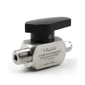 Hikelok high pressure 3000 psi s Swagelok type 1/8'' 1/4'' NPT OD stainless steel mini ball valve on- off valve plug valve