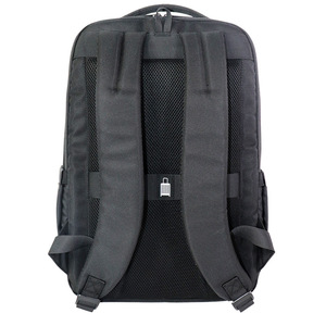 Men's Business Commuter <b>Backpack</b> <b>Black</b> 20L <b>Waterproof</b> Oxford Cloth Laptop Bag With Interior Zipper Pocket Detachable Straps - Product Image 2