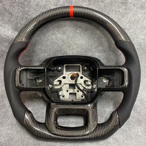 Volante de Fibra de Carbono Personalizado para <span class=keywords><strong>Ford</strong></span> F150 XLT Tremor STX <span class=keywords><strong>Raptor</strong></span> R 2019-2025, Accesorios de Modificación de Automóviles - Product Image 1