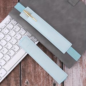 PU Deri Elastik Bantlı Kalemlik Kılıfı Taşınabilir Defter Klipsi Dolma Kalem Koruyucu - Product Image 3