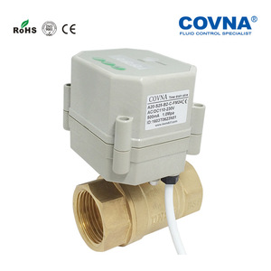 วาล์วบอลไฟฟ้า Covna ขนาด 15-25 มม. แบบเกลียวทองเหลือง พร้อมระบบควบคุมเวลา สำหรับน้ำ น้ำมัน และไอน้ำ - Product Image 2