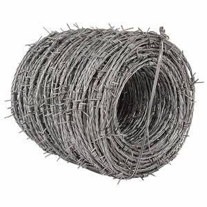 Fil barbelé en acier galvanisé à chaud, anti-escalade, anti-vol, clôture de périmètre, garde-corps - Product Image 1