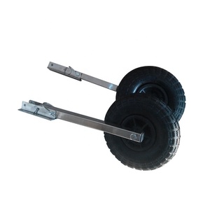 Thuyền Inflatable tung ra bánh xe cao su thuyền Stern bánh xe Dolly Trailer lốp xe kéo giỏ hàng cho Inflatable tấn công chèo thuyền <span class=keywords><strong>Kayak</strong></span> - Product Image 6