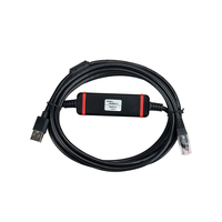 AMSAMOTION VW3M8131 Cable de Programación y Depuración de Datos para Servomotores Industriales Schneider LXM23 Plus/LXM23DU/LEXIUM 23PLUS, Línea de Descarga