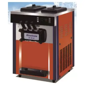 Tischplatte Softeis kommerziell 28L ~ 36L/h große Eismaschine 3 Aromen machen Maschinen eis zum Verkauf verwendet