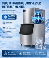 Machine à glace cylindrique commerciale BLG, glace transparente, glace gourmet, prix de gros usine, nettoyage automatique