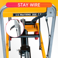 Plataforma Elevadora Hidráulica PTS150A JTS150A 150KG 1.26M, Mesa Elevadora de Tijera Manual Móvil, Elevadores Manuales