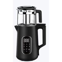 Bouilloire électrique intelligente turque avec contrôle par application Wifi, 1,7 L, acier inoxydable 304, PP 40 100 ℃   Théière double pour garder au chaud, idéale pour la maison