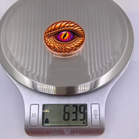 Pièces de collection en gros : Pièces commémoratives en cuivre 999 de 2 oz, Dragon en relief 3D, Œil de dragon, Impression de collection de pièces de monnaie en lingot