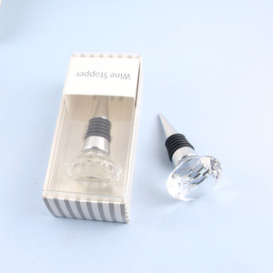 Crystal <b>Wine</b> Stopper Diamond Shape Sealing Bottle Plug For Red White <b>Wine</b> Champagne Gift - Product Image 2