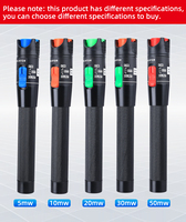 Testeur de câble à fibre optique FTTH, localisateur de défauts laser rouge, interface universelle, connecteur 2,5 mm SC/ST/FC, localisateur visuel de défauts 5-50 mW