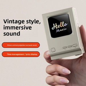 Haut-parleur rétro 5.3 5W, cadeau <span class=keywords><strong>d</strong></span>'<span class=keywords><strong>anniversaire</strong></span> créatif et pratique pour filles, idéal pour les garçons, pour célébrer le Nouvel An - Product Image 1