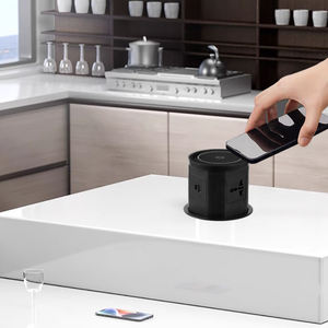 모터 구동 전원 콘센트 알루미늄 확장형 UK/US/<span class=keywords><strong>EU</strong></span>/AU 표준 벽면 소켓 플러그 소켓 테이블탑 팝업 소켓 - Product Image 1