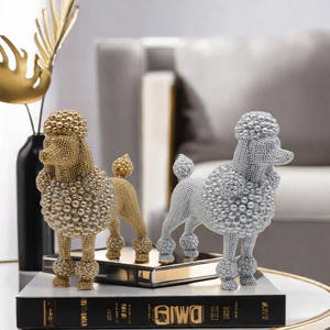 2024 ürünleri en çok satan kaniş köpek heykelcik mini köpek figürinler süsler ev - Product Image 2