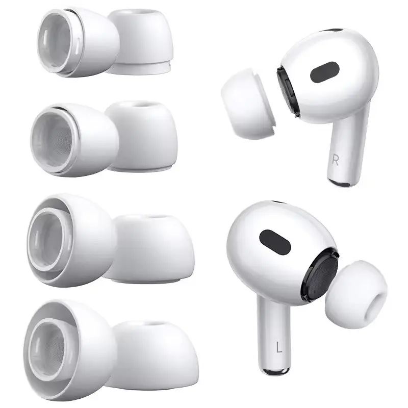 Apple Airpods Proシリコンイヤホンイヤーチップノイズキャンセリングイヤフォン耳栓、シリコン耳栓