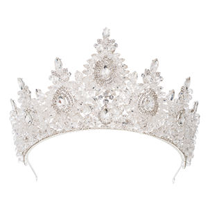 Réglable reine diadème cheveux ornement cristal ensemble de bijoux de mariage pour Miss Royal beauté univers Pageant mondes couronne nationale - Product Image 6